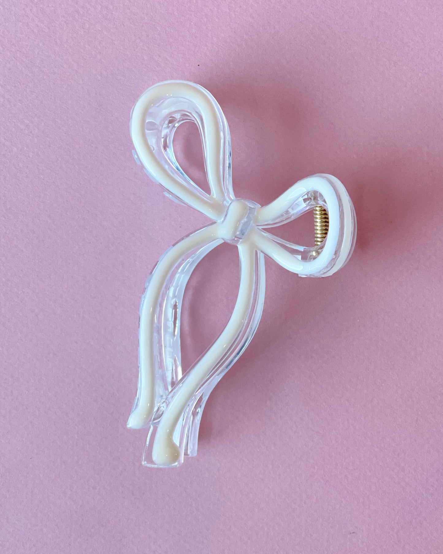 Jelly Color Bow Hair Clip