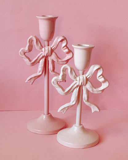 Iron Bow Taper Candle Holder