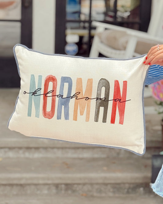 Earth Tones Poster Norman Pillow