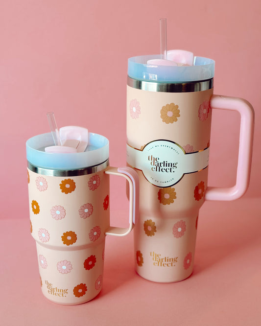 Darling Daisy Peach Tumbler