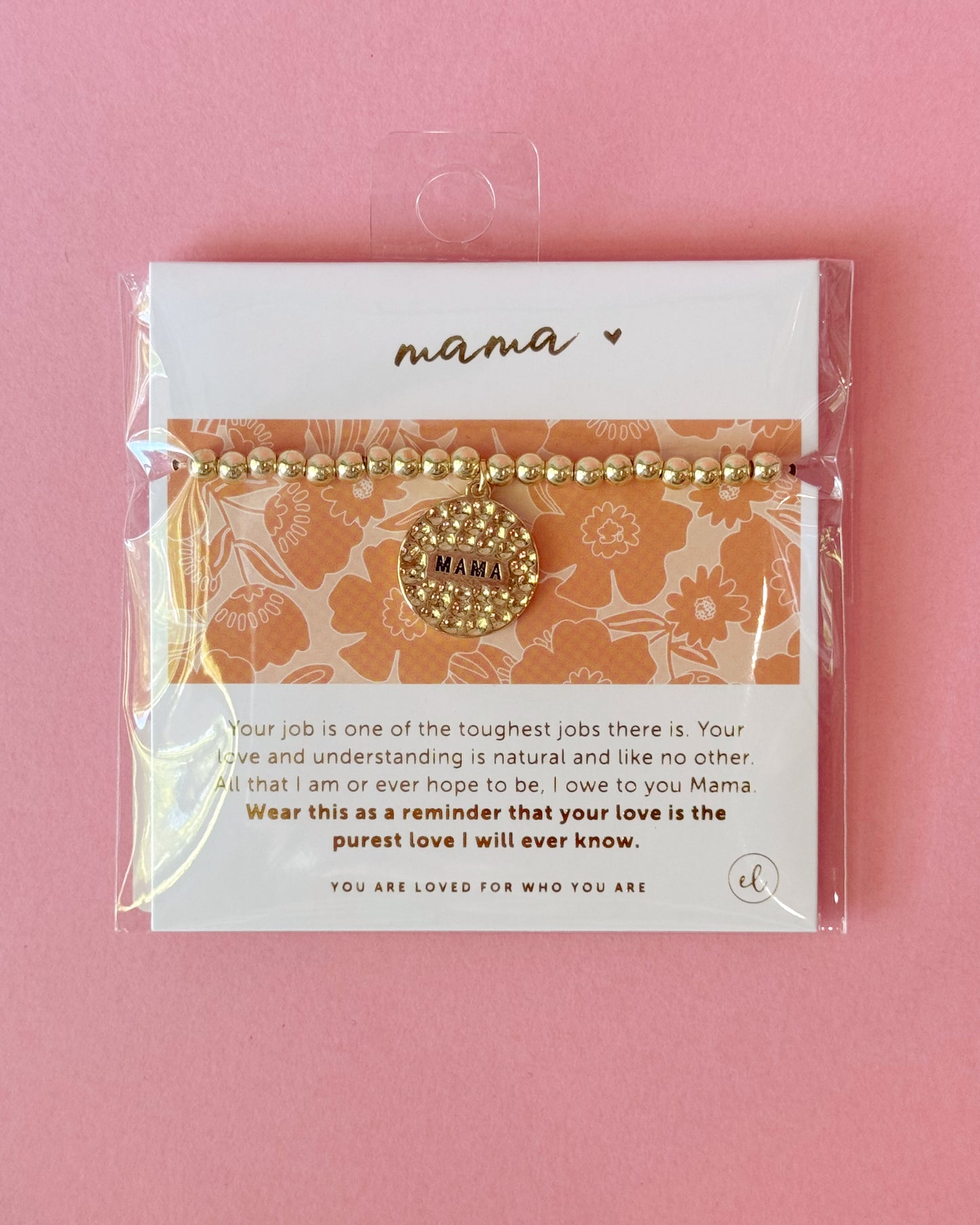 Sentiment Charm Mama Bracelet