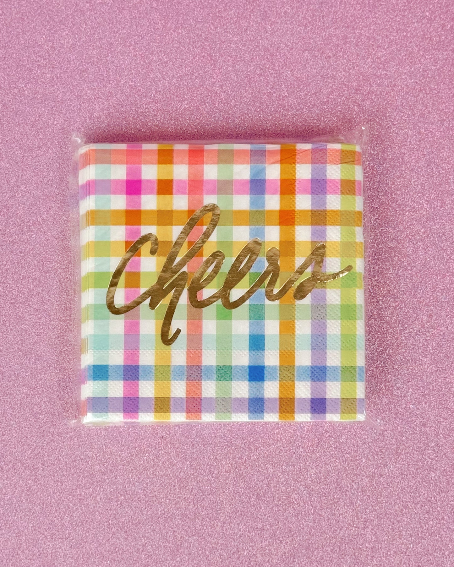 Gingham Foil Napkins