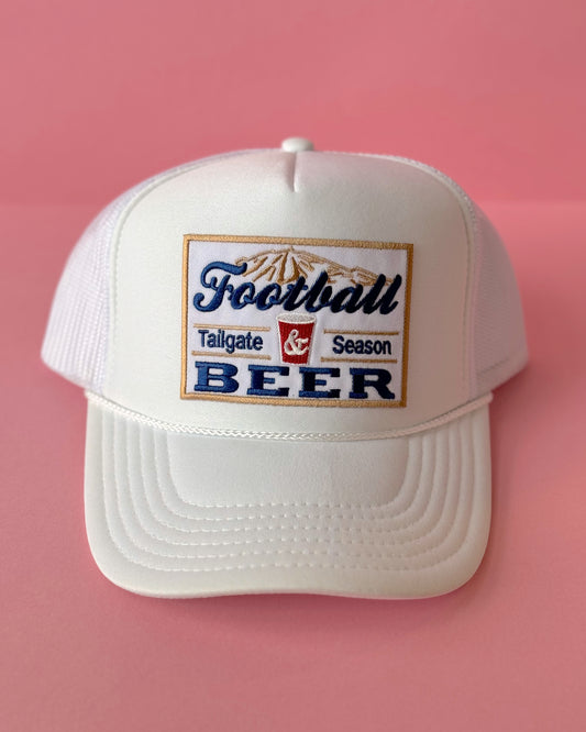 Football & Beer Patch Hat