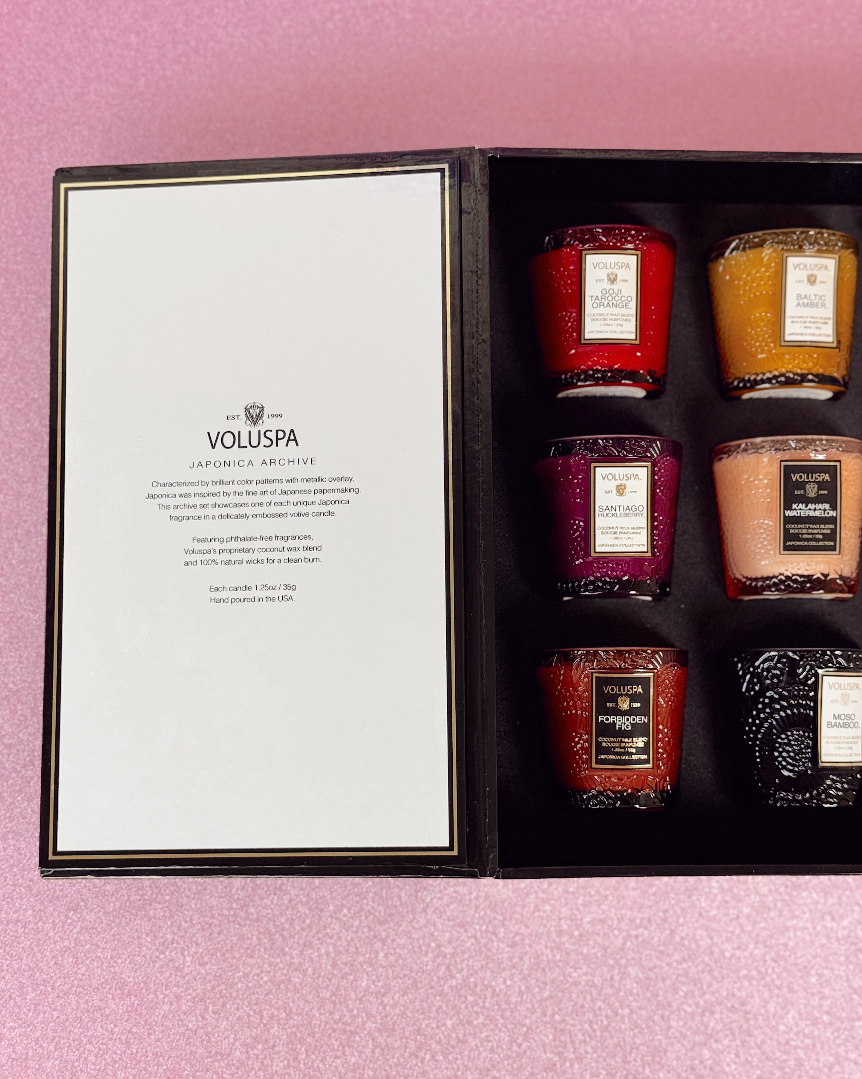 12 Votive Japonica Archive Set – Tulips Home and Gift