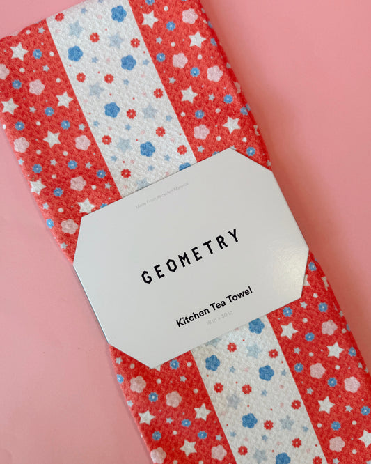 Stripes & Sprinkles Tea Towel