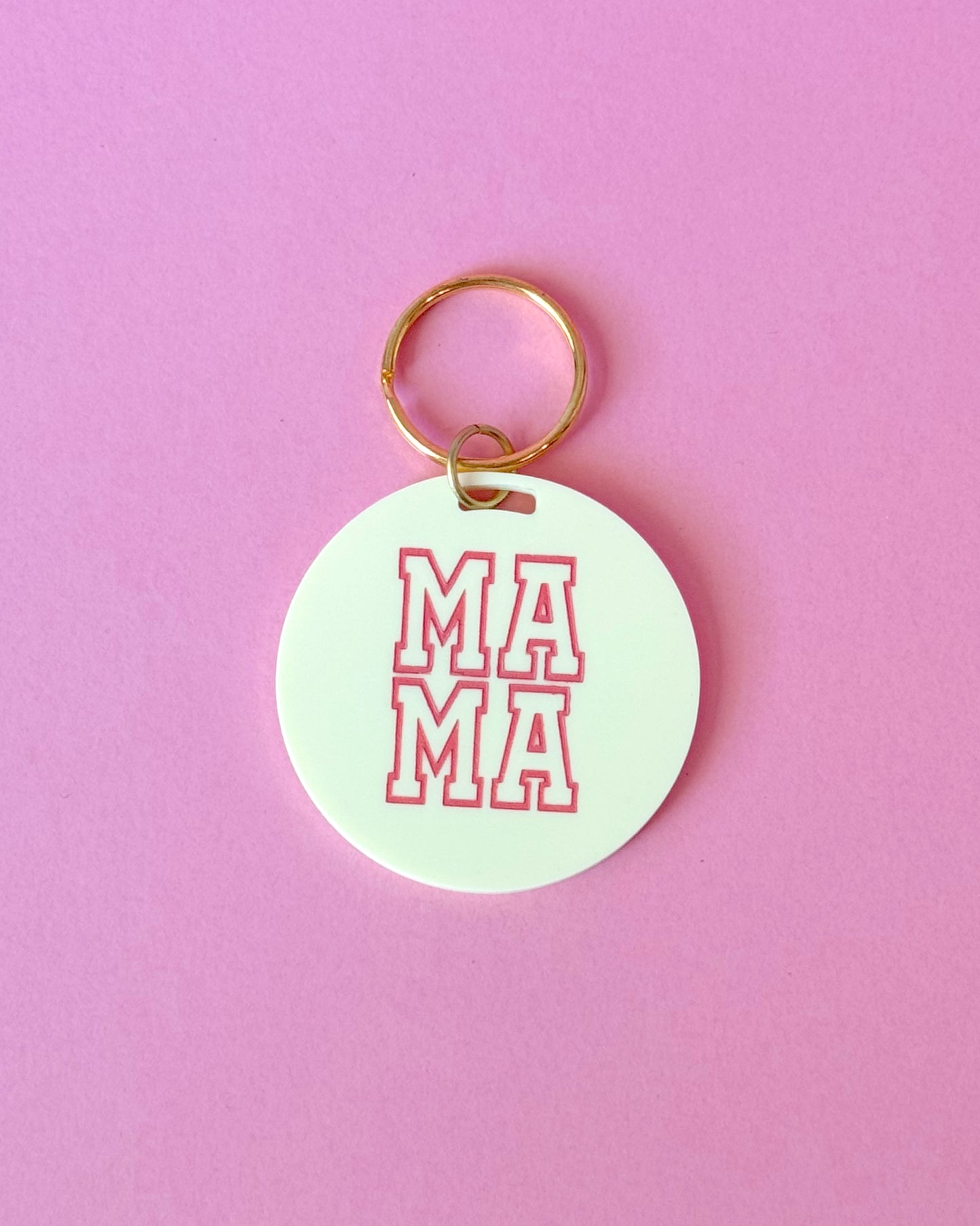 Mama Yellow Keychain