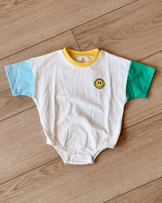 Good Vibes Green Tshirt/Romper