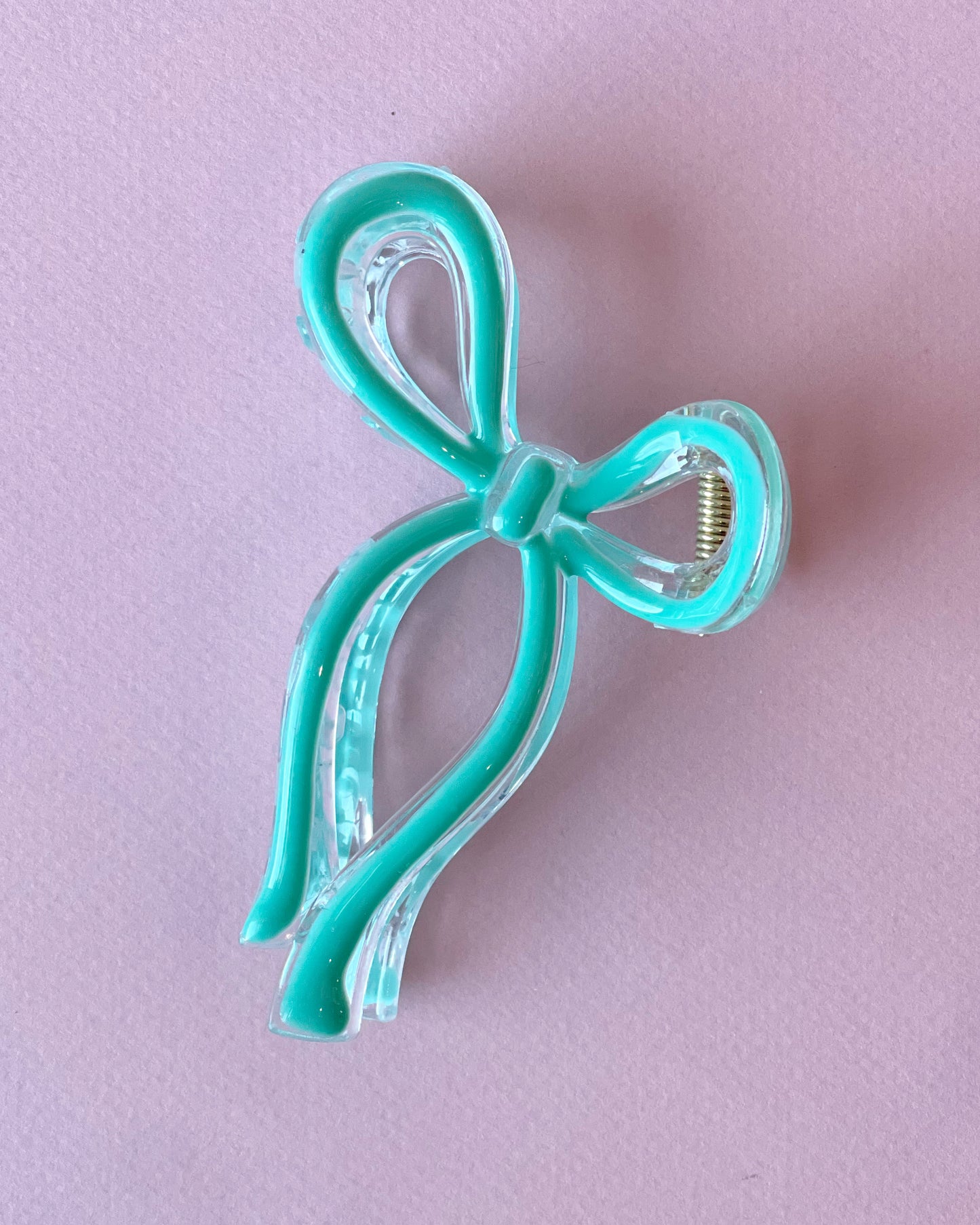 Jelly Color Bow Hair Clip