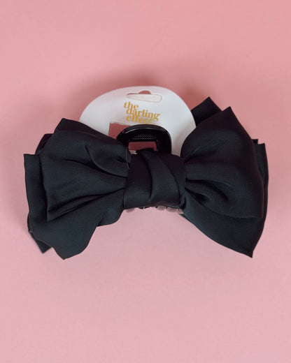 Satin Bow Claw Clip