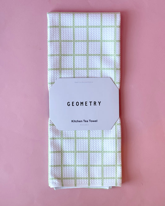 Spring Grid Tea Towel