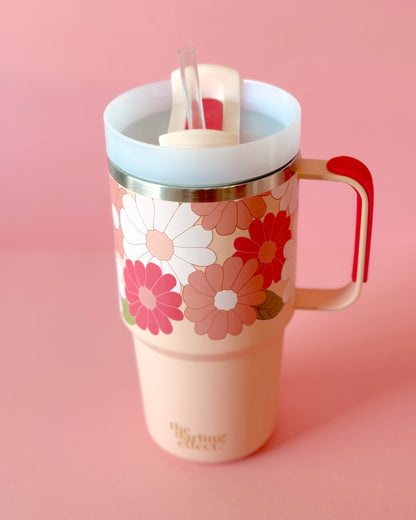 Daisy Craze Hot Pink Tumbler