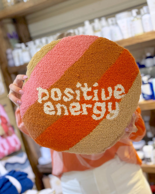 Retro Positive Energy Pillow