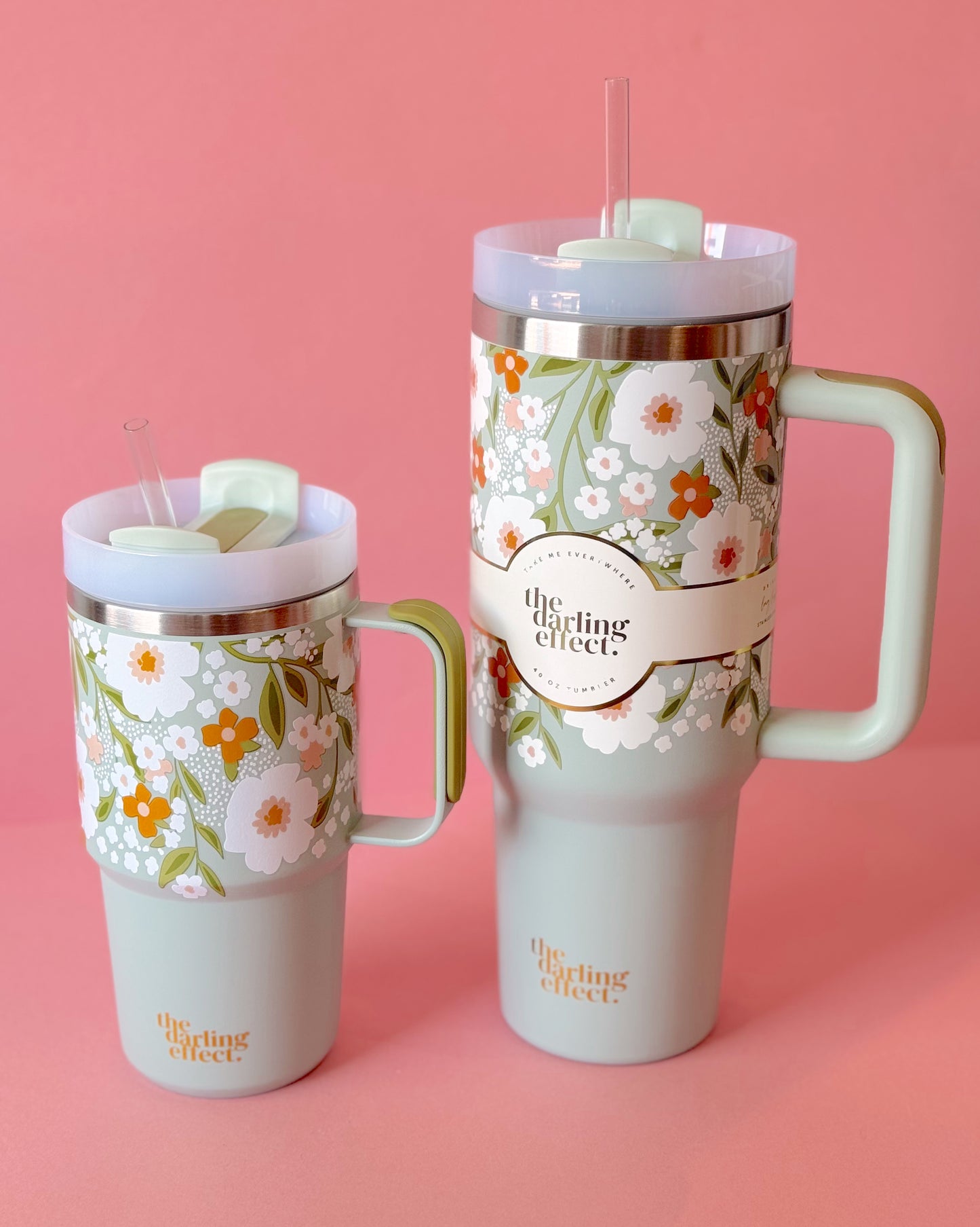 Floral Haven Sage Tumbler