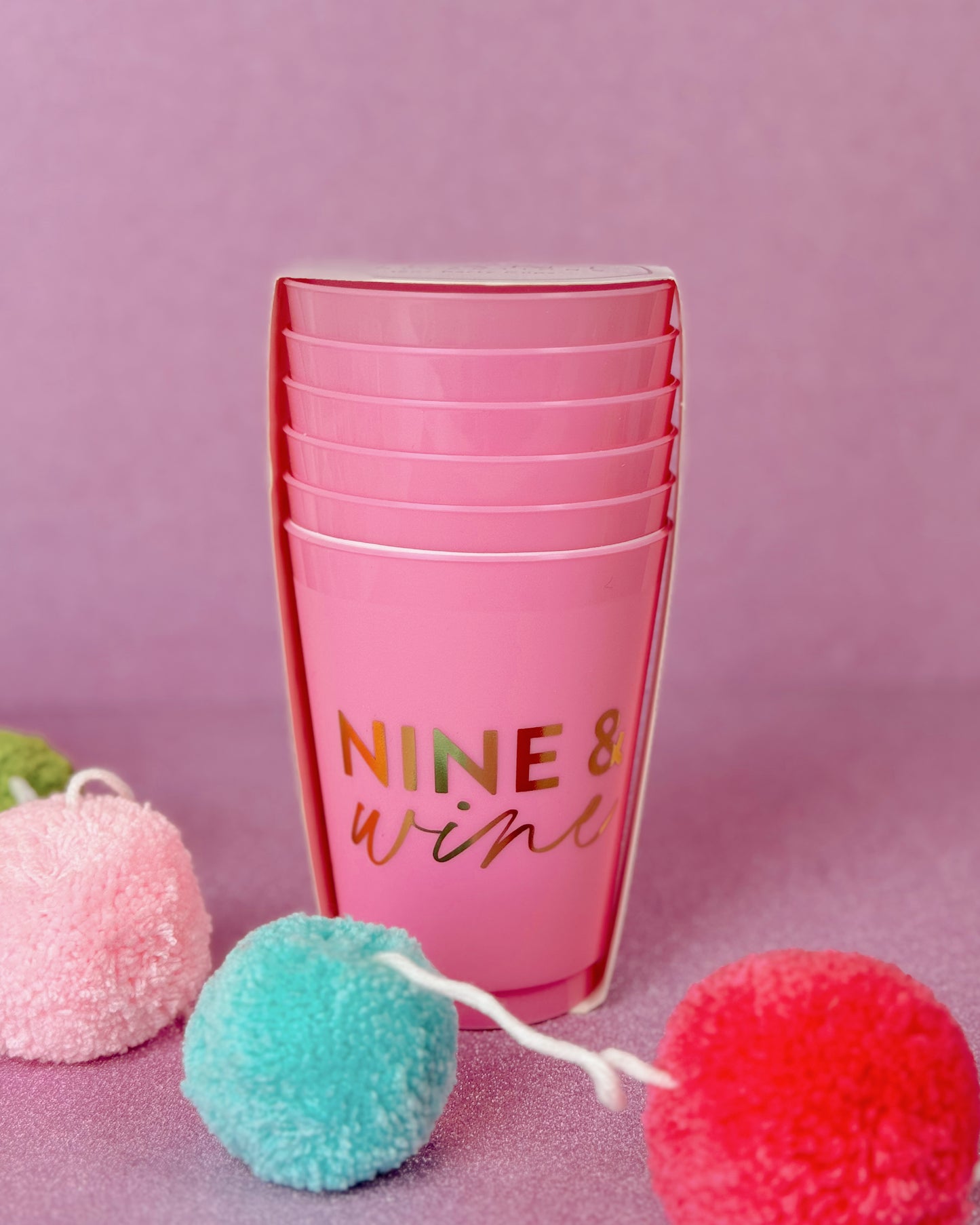 Nine and Wine Frosted Cups