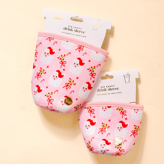 Holly Jolly Santa Drink Sleeve