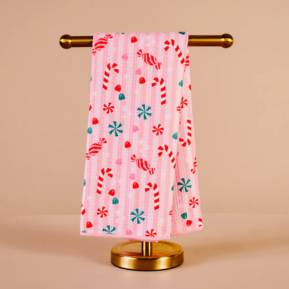 Holiday Waffle Tea Towel