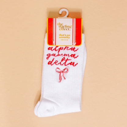 Sorority Emb. Crew Socks