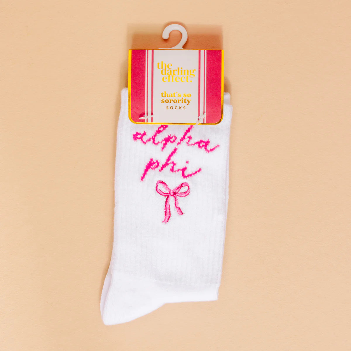 Sorority Emb. Crew Socks