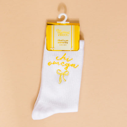 Sorority Emb. Crew Socks