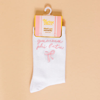 Sorority Emb. Crew Socks
