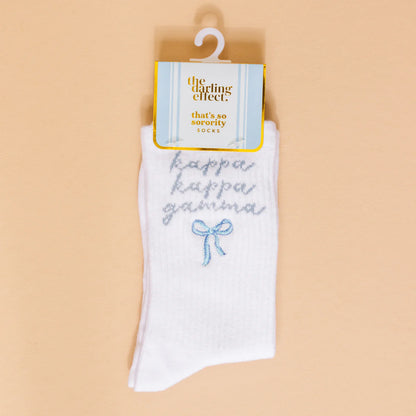 Sorority Emb. Crew Socks