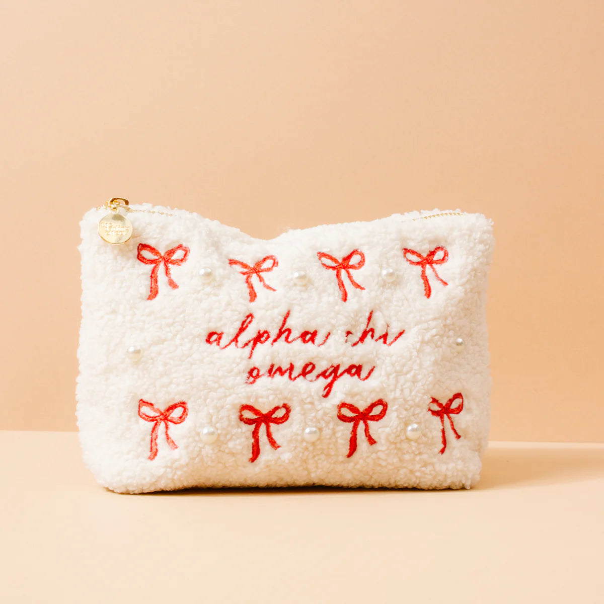 Sorority Bows & Pearls Teddy Pouch