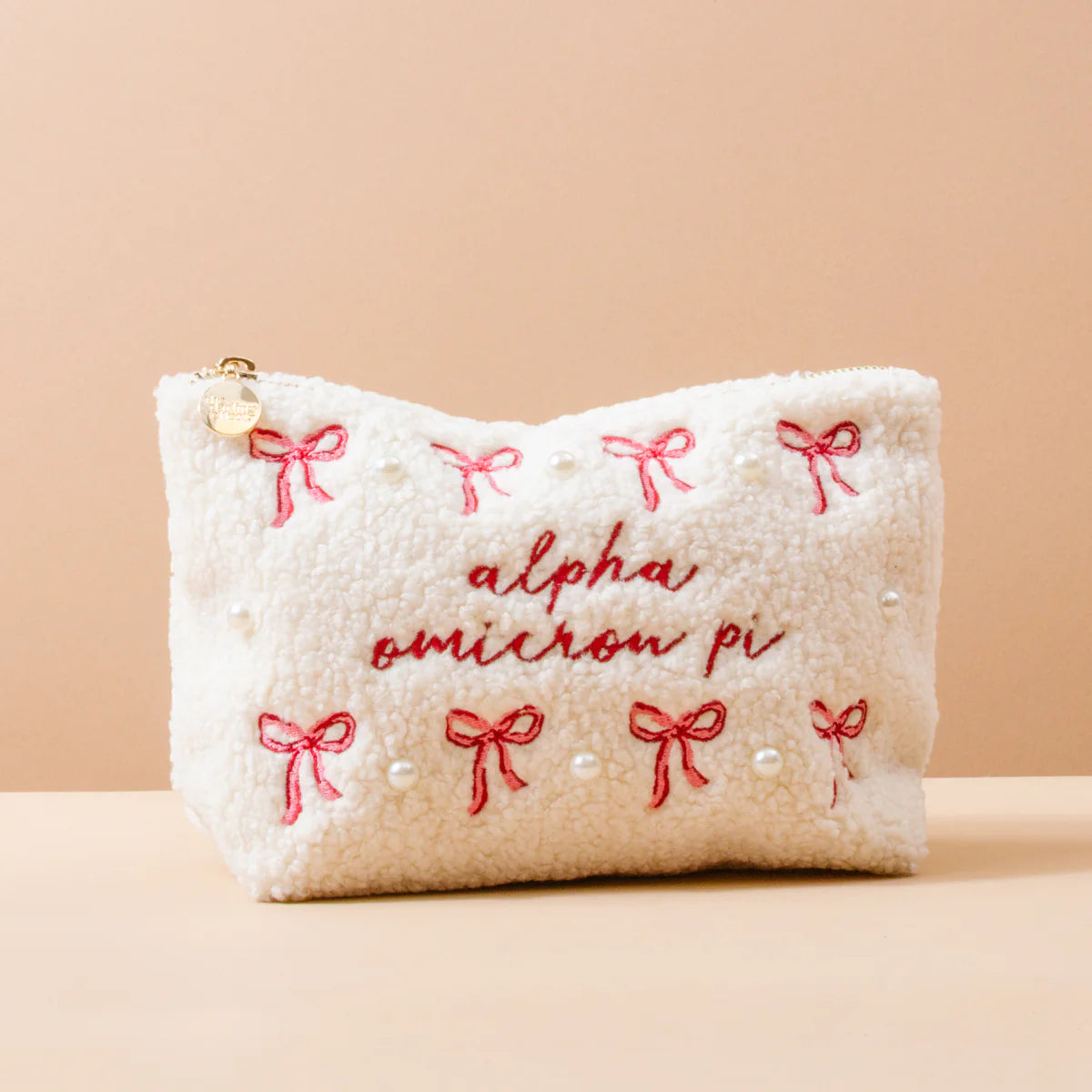 Sorority Bows & Pearls Teddy Pouch