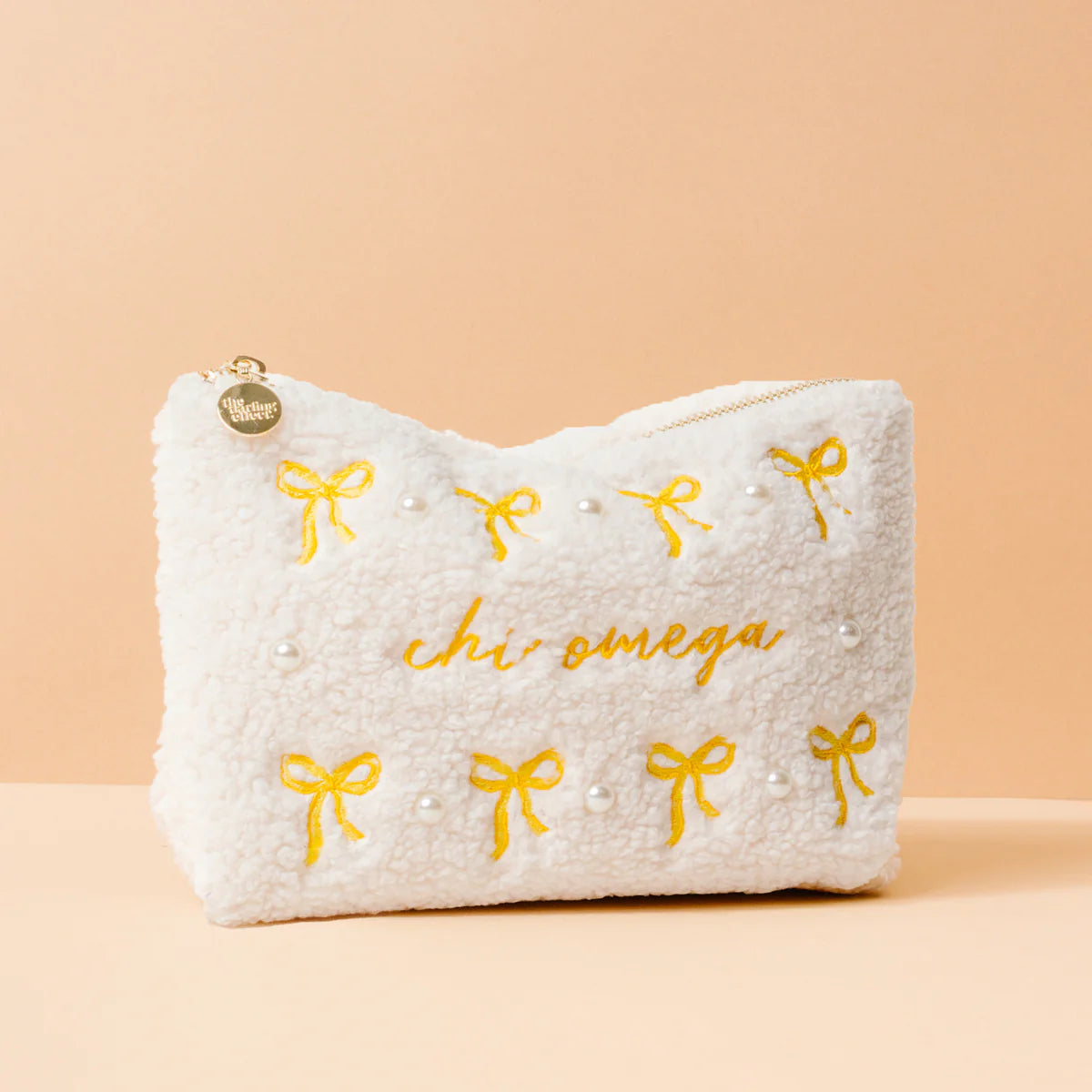 Sorority Bows & Pearls Teddy Pouch