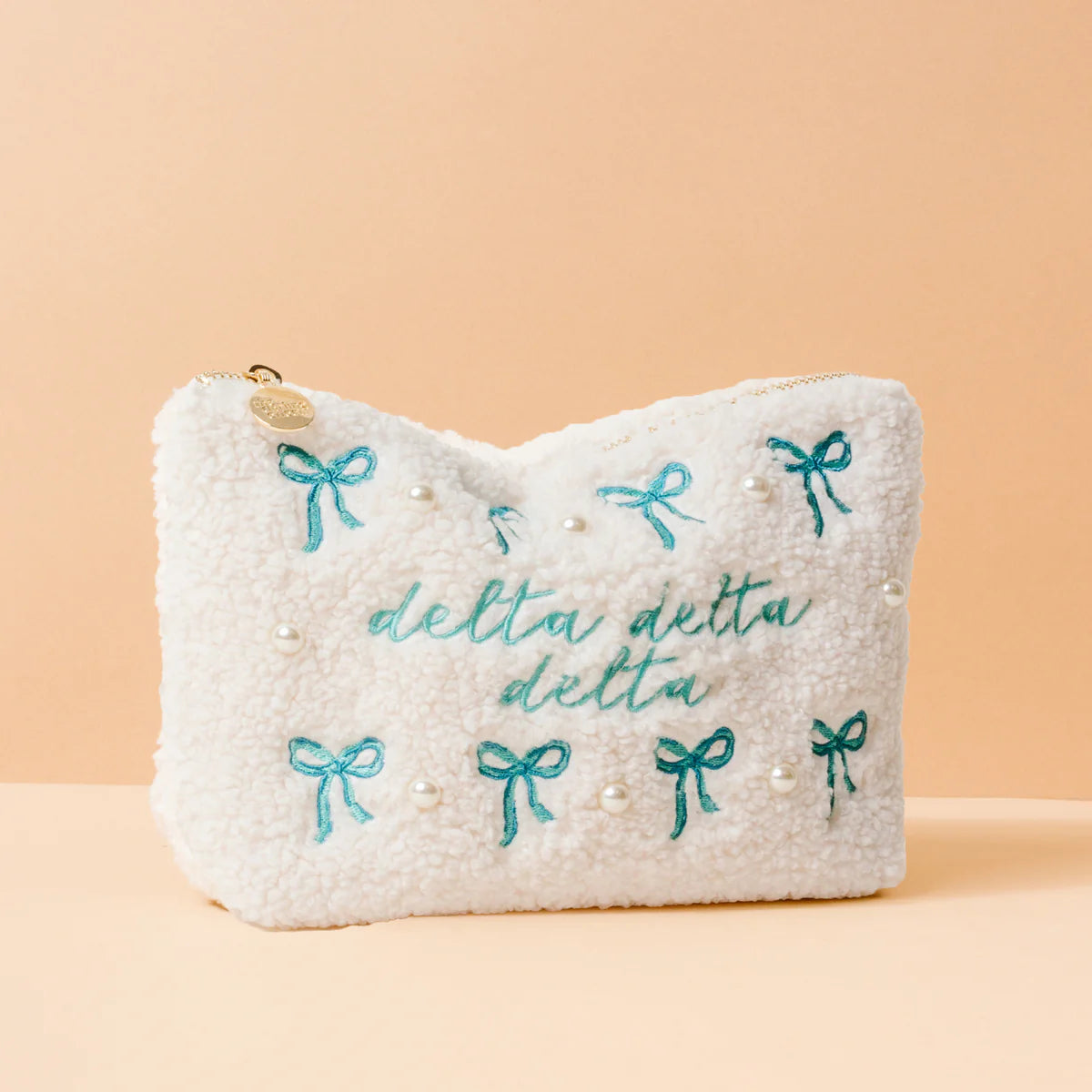 Sorority Bows & Pearls Teddy Pouch