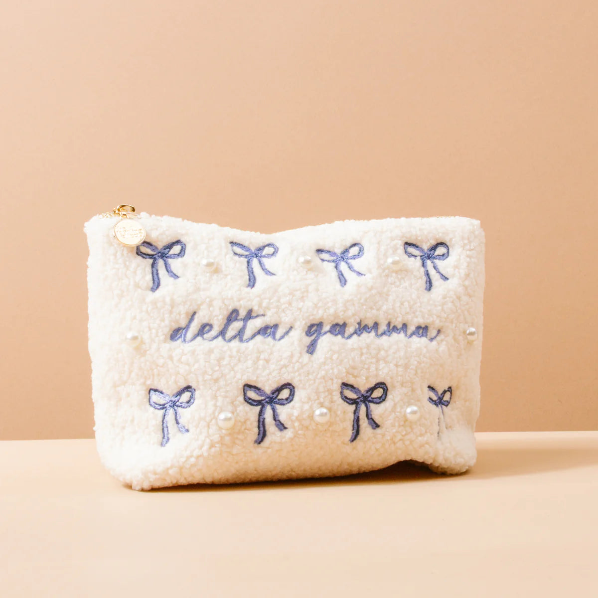 Sorority Bows & Pearls Teddy Pouch