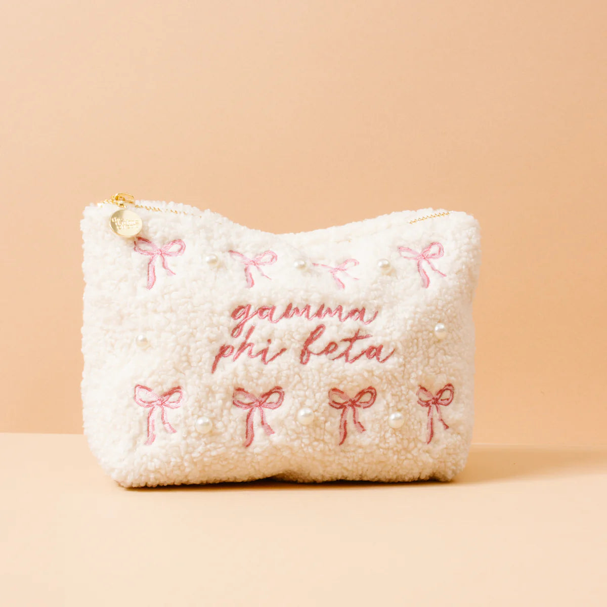 Sorority Bows & Pearls Teddy Pouch