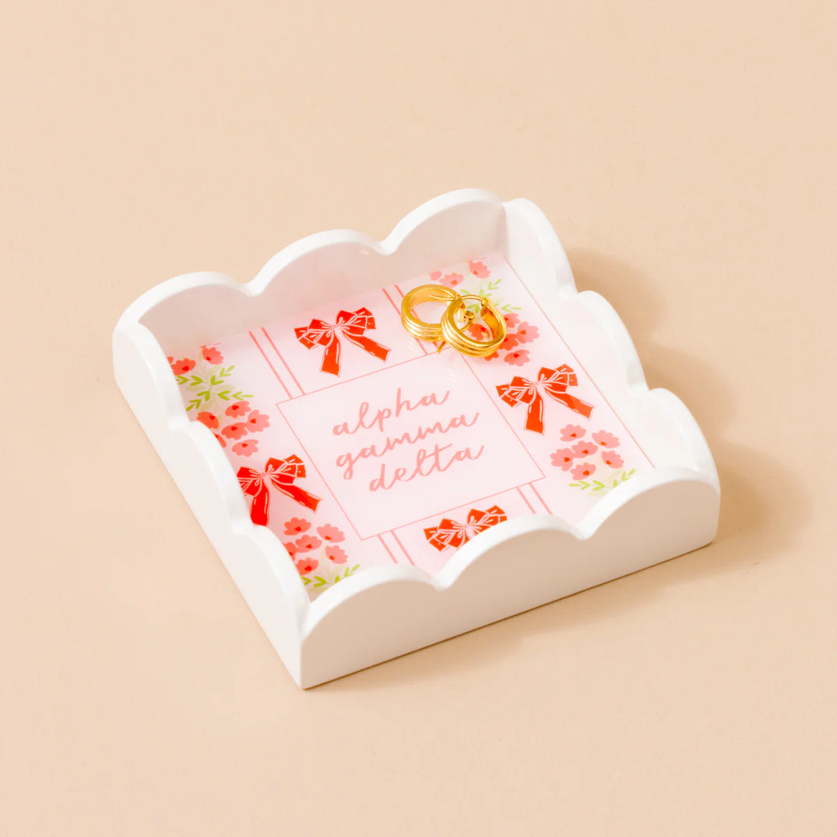 Sorority Scallop Trinket Tray