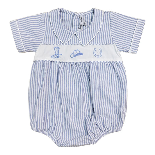 Cowboy Blue Stripe Bubble