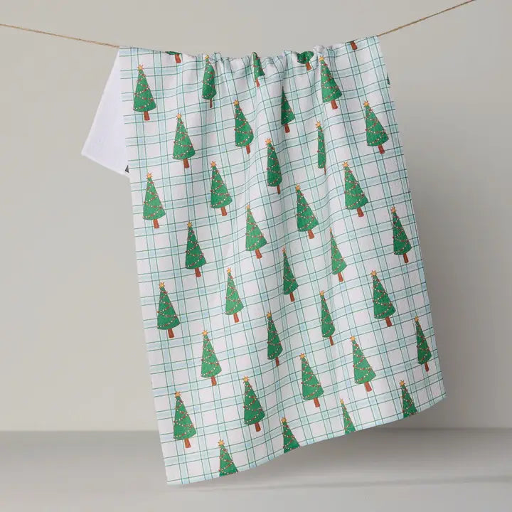 Jolly Plaid Tea Towel