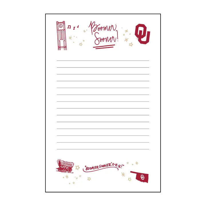 Oklahoma Confetti Notepad