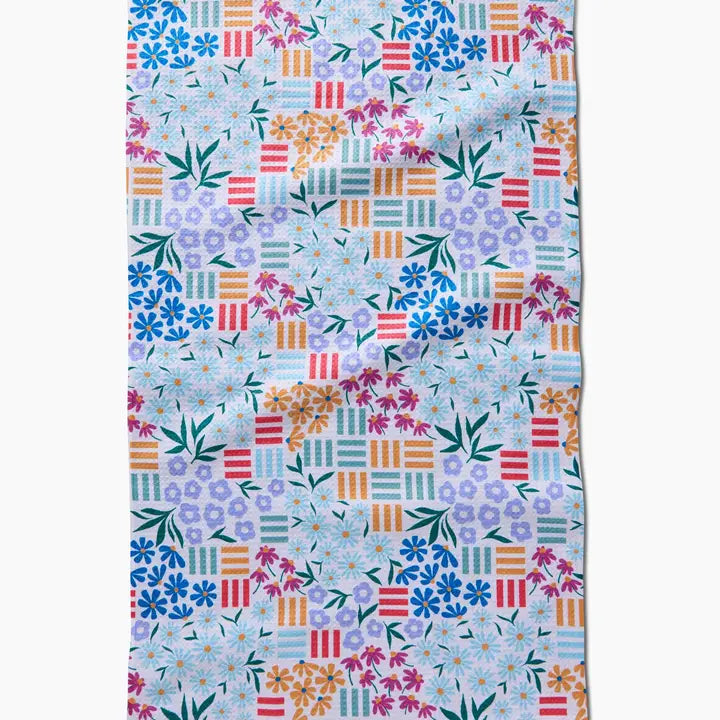 Floral Garden Tea Towel