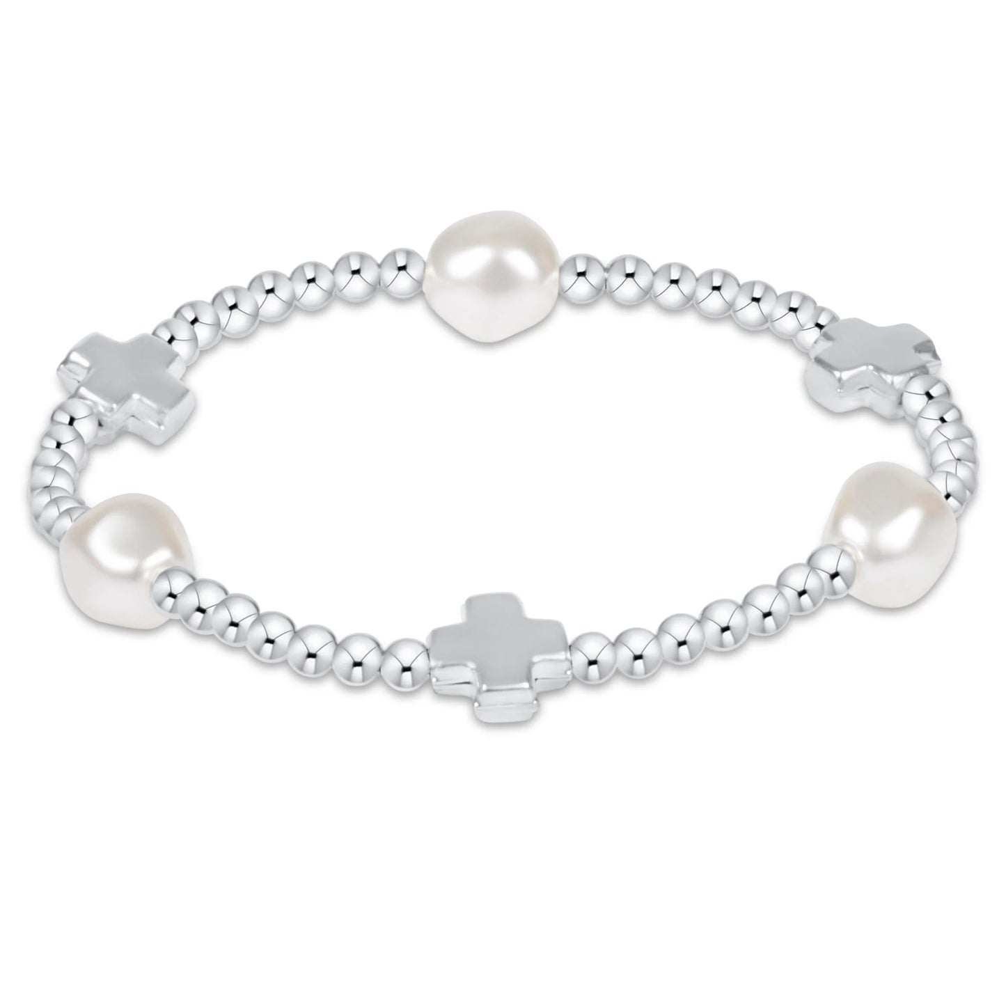 Sterling Cross Admire Pearl 3mm