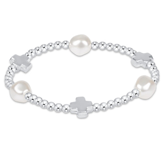 Sterling Cross Admire Pearl 3mm