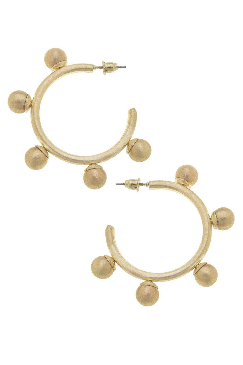 Allison Bead Hoop Earrings