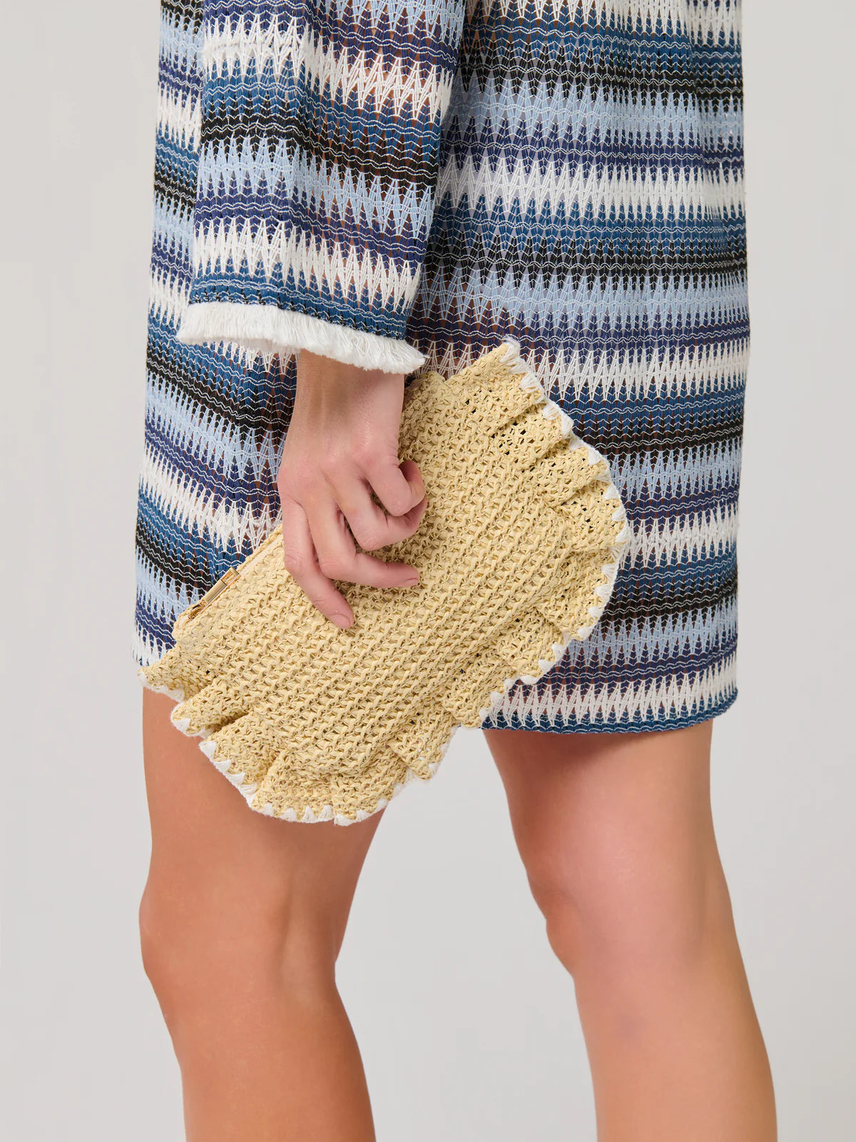 Arabella Ruffle Zip Pouch