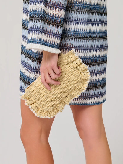 Arabella Ruffle Zip Pouch