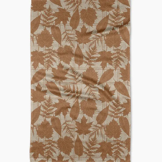 Autumnal Leaves Gold Towel