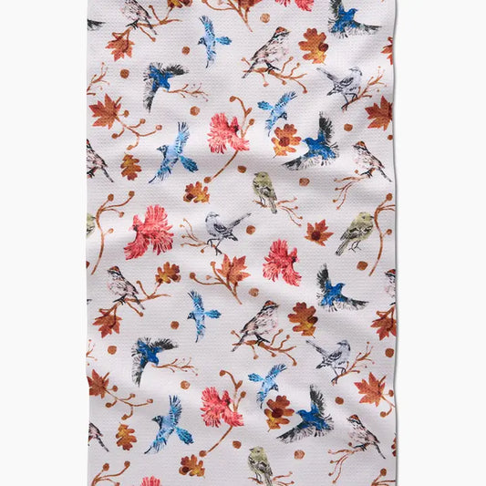 Autumnal Bird Skies Kitchen Towel
