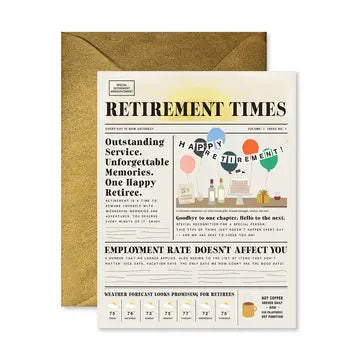 Retirement Times Card