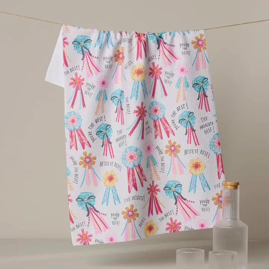 Rosettes For You Tea Towel