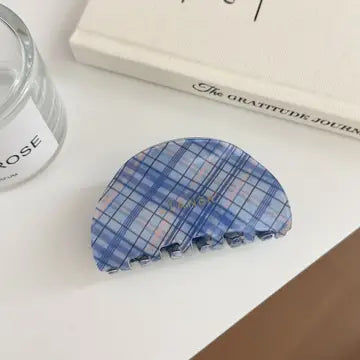 Simple Blue Plaid Clip