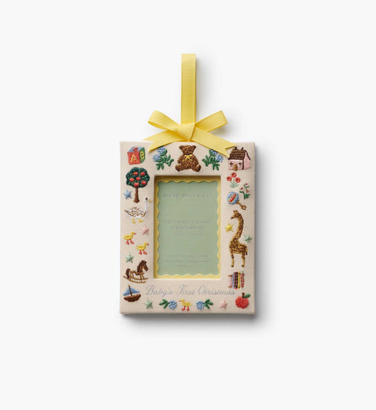 Baby's First Christmas Embroidered Ornament