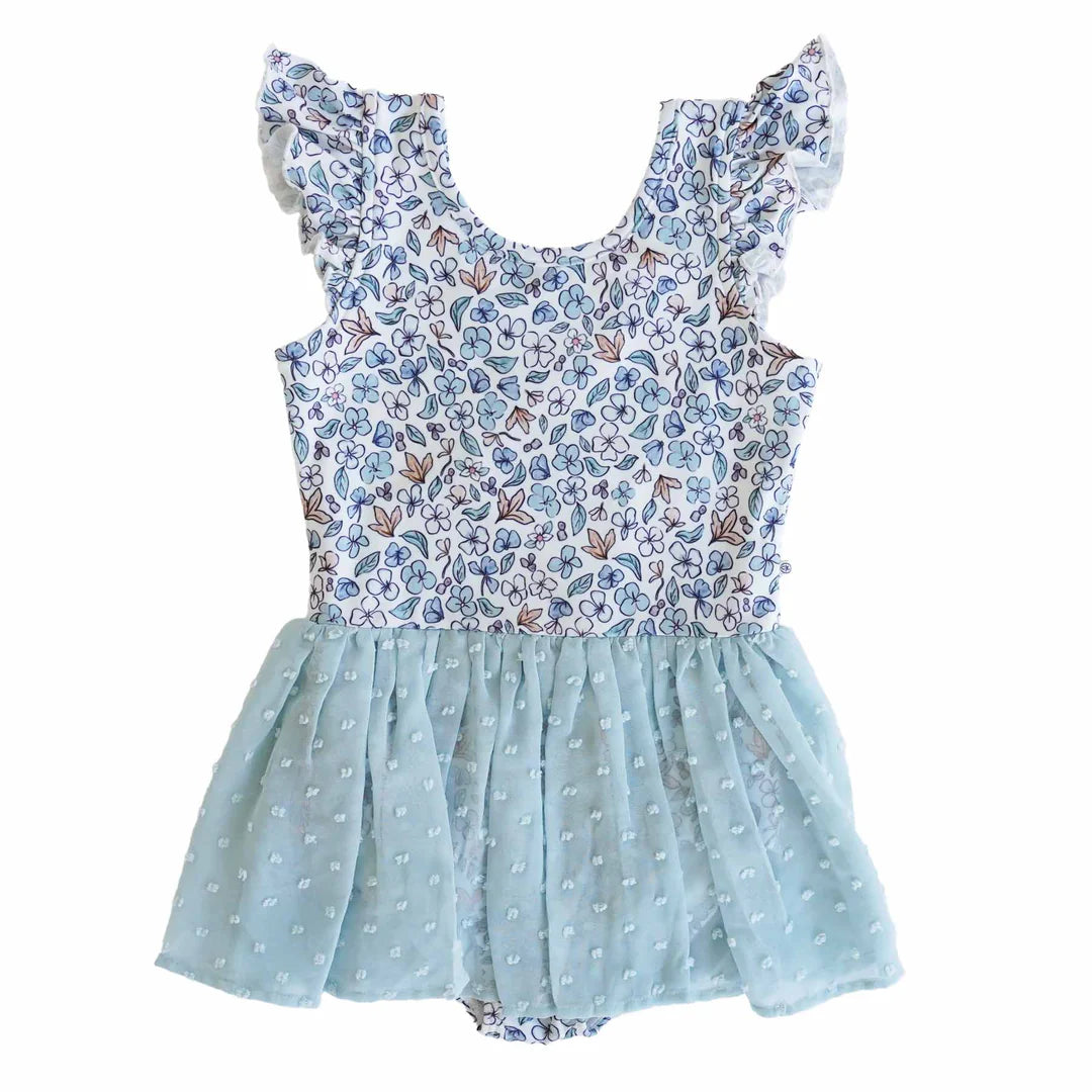 Ballerina Blossom Swiss Dot Leotard