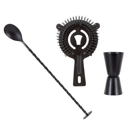 Black Matte Bar Set