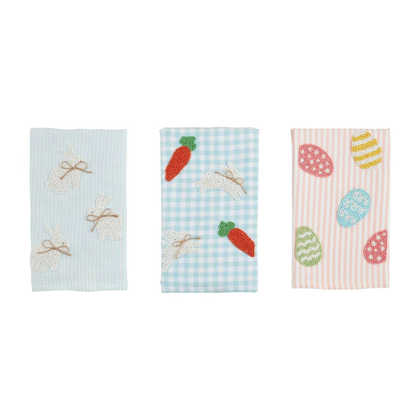 Beaded Easter Tea Towel